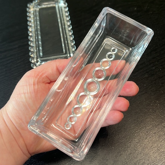 VTG Imperial Glass Candlewick Beaded Clear Covered Butter Dish Made In The USA - Picture 7 of 11